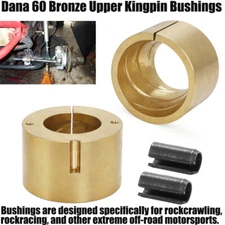 Dana 60 Bronze Upper Kingpin Bushings For GM Chevy Dodge Ford Truck w/Hardware