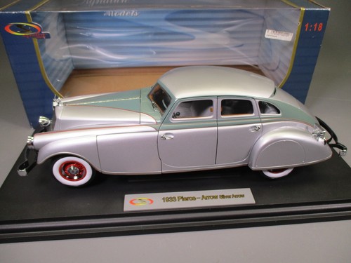 AX179 SIGNATURE MODELS 1/18 1:18 PIERCE ARROW 1933 REF 18136 SILVER - Foto 3 di 16
