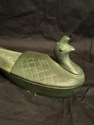 Vintage Japanese “Koro” Cast Iron Bird Of Paradise Bowl / Server / Holder - Picture 2 of 6