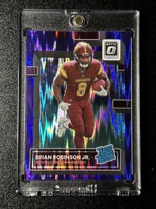 2022 Panini Donruss Optic - Rated Rookie Purple Shock Prizm #227 Brian Robinson