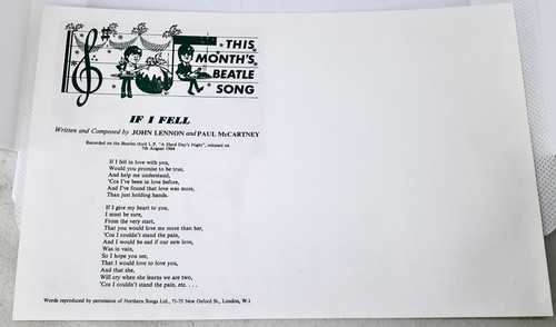 Rare Beatles 1964 Authentic "A Happy Crimble and a Very New Year" Promo Card - Picture 2 of 2