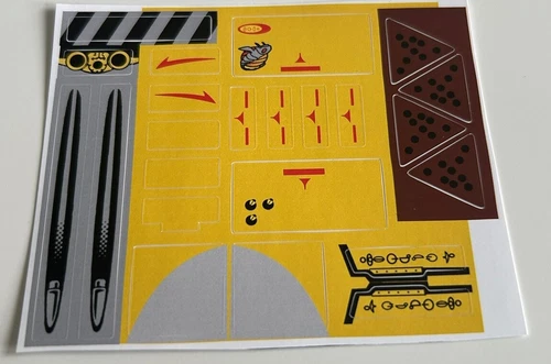 Lego Star Wars Custom Sticker Sheet 75092 Naboo Starfighter Replacement Replacement