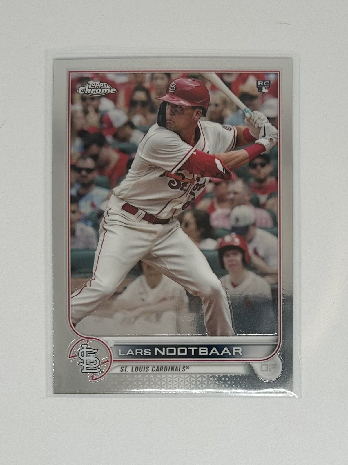 2022 Topps Chrome Lars Nootbaar Rookie Card RC #19 Cardinals