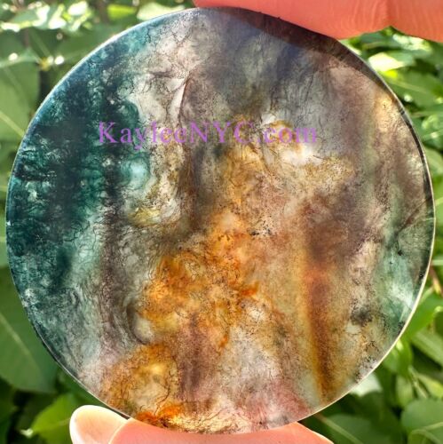 Wholesale Lot 1 Lb Natural Moss Agate Slab Crystal Nice Quality Healing - Picture 9 of 11