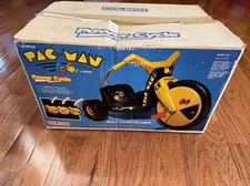 Vintage 1982 Original New Coleco Pac-Man Power Cycle Big Wheel Bally Midway 🔥