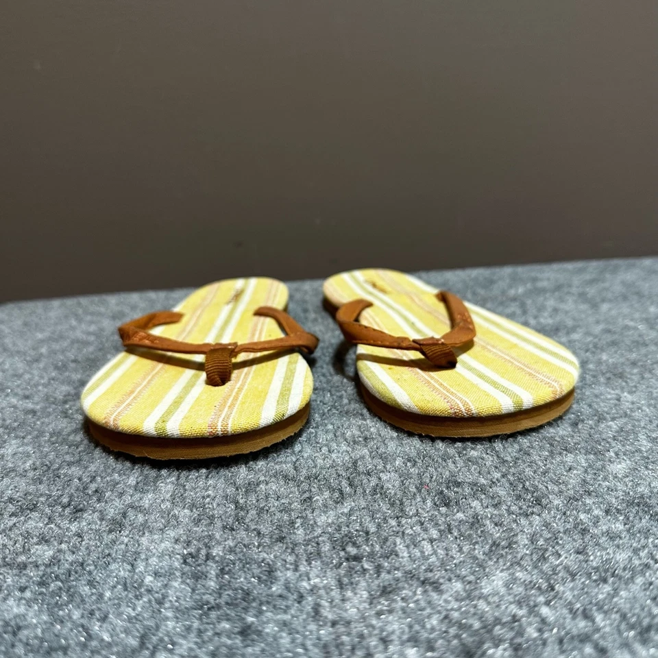 Босоножки женские O'Neill 8 желтые коричневые шлепанцы шлепанцы стринги - Изображение 4 из 4