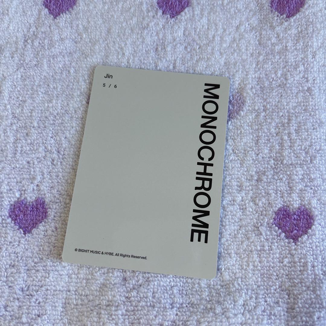 BTS Popup Monochrome Mini Photo Card Jin Official Product | eBay