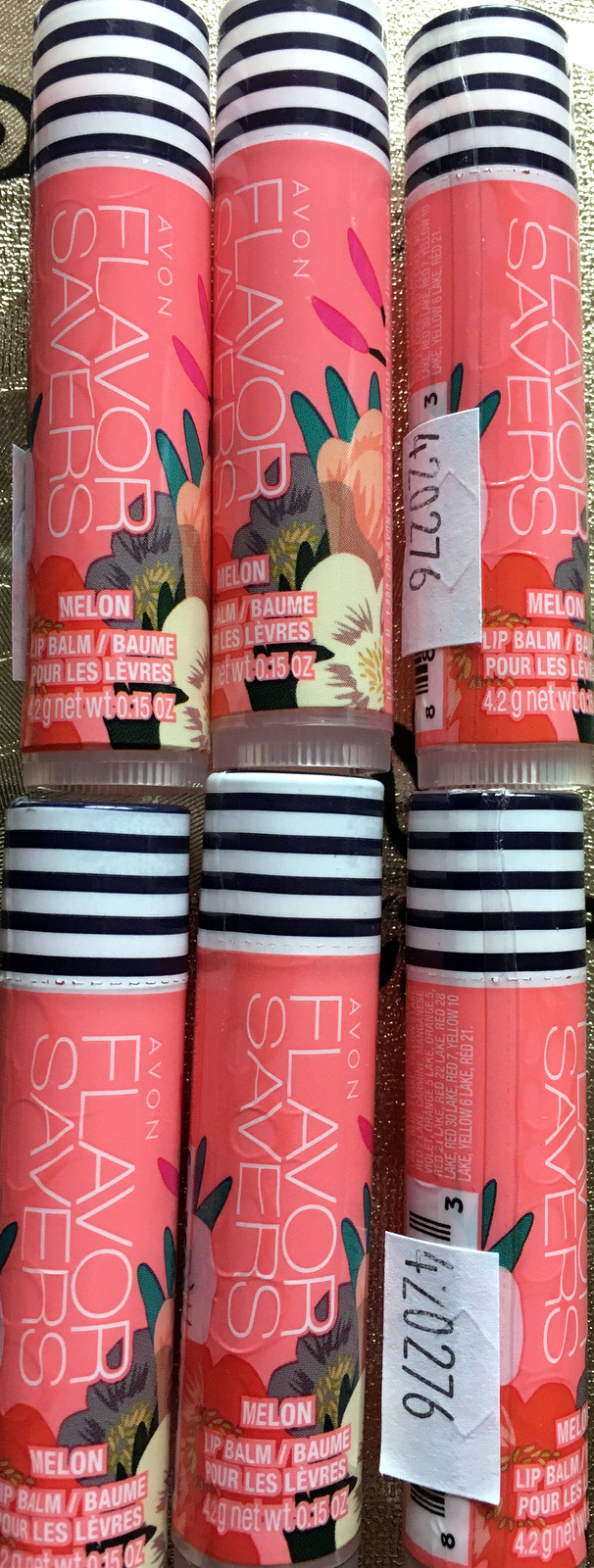 AVON FLAVORS SAVERS LIP BALM MELON (LOT OF 6) 888761338323 eBay