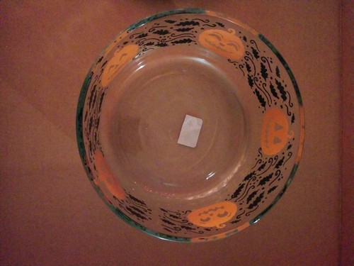 Neu Halloween mit Kürbissen Jack O Laternen Pyrex 7 Tassen Schüssel orange Deckel - Bild 9 von 9