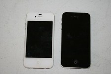 Lot of 2 Apple iPhones 4 Black White A1349 - Parts