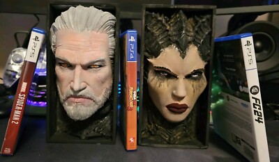 The Witcher und Diablo Figuren Gamer Regal Display Geschenk