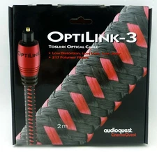 Audioquest OptiLink-3 2 meter Digital Toslink Fiber Optic Cable 