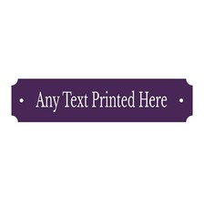 Personalised Printed Aluminium Street Sign Various Sizes & Colours (UV PRINTED)