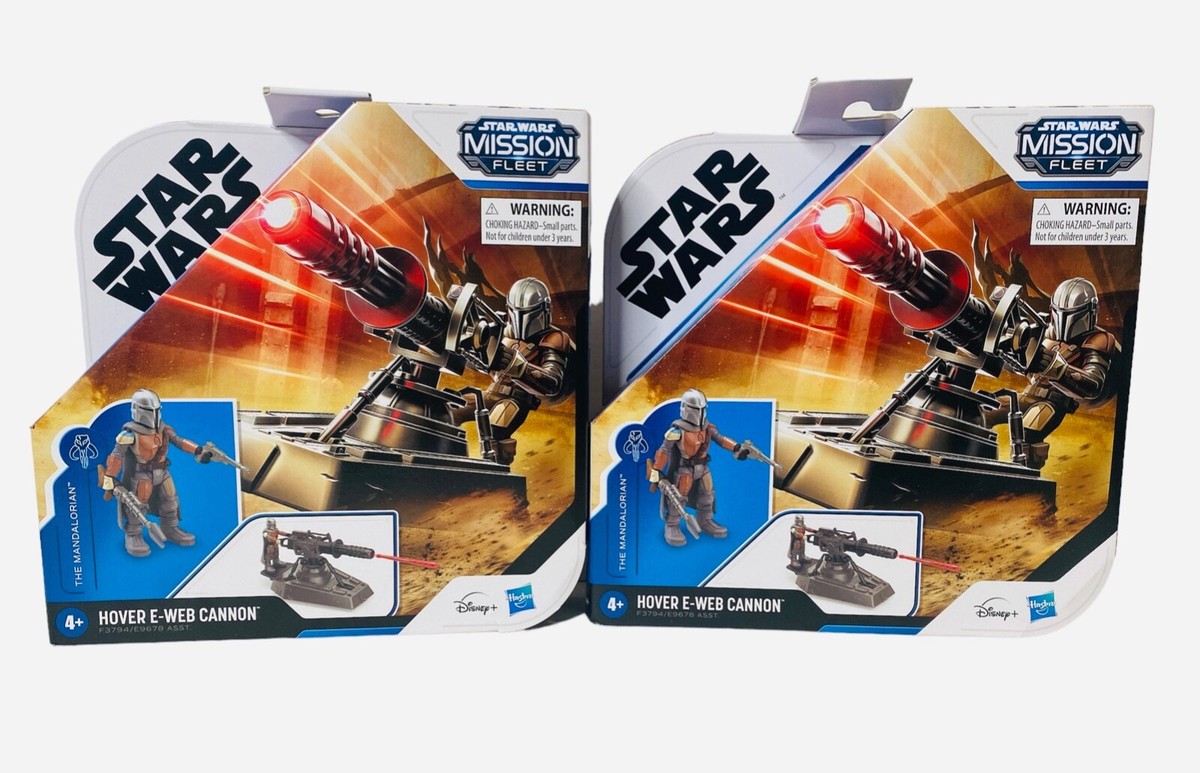 Star Wars Mission Fleet The Mandalorian Hover E-Web Cannon Lot of 2