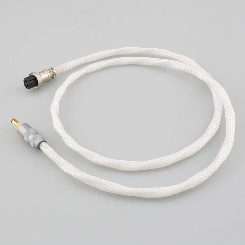 HiFi Pure Silver GX16 4Pole to DC 2.1/2.5 DC Wire AC DC Linear Audio Power Cable - Picture 7 of 9