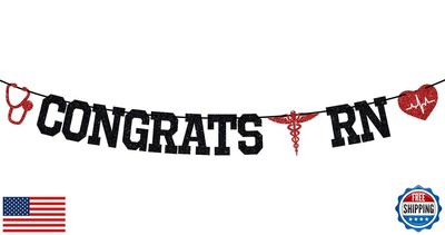 Congrats RN Banner, Future Nurse/BSN/NP, Big Nurse Energy, 2025 Nursing Schoo