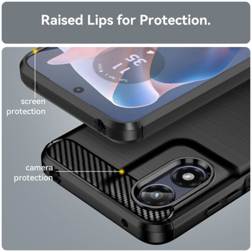 Für Motorola Moto G Play (2024) Luxus stoßfest Classic TPU gebürstete Abdeckung Etui - Bild 2 von 15