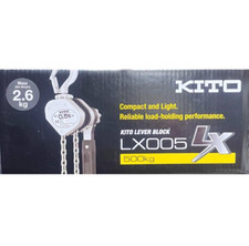 Kito Lever Block LX 500kg x 1.2m LX005 from japan uesd