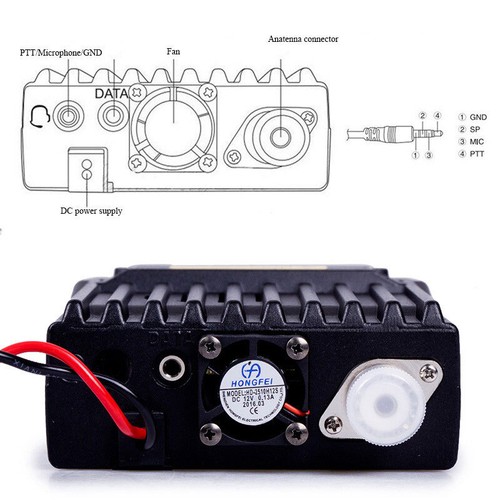 25W Ham Transceiver Car Mobile Radio Amateur Walkie Talkie Dual Band KT-8900D - Picture 6 of 12