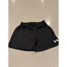 Under Armour Kids Black Athletic Shorts Polyester Size 2t
