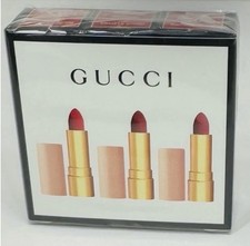 GUCCI Rouge L vres Mat Lip Colour Mini Trio 3 Lipsticks NEW SEALED