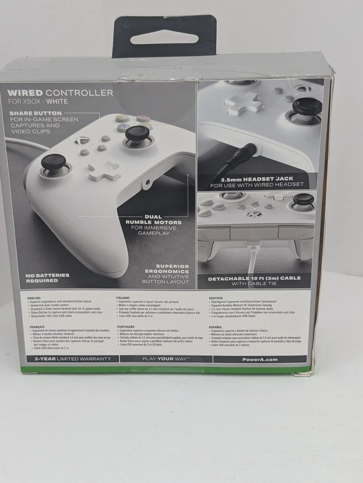 PowerA Wired Controller for Xbox Series X|S Xbox One Windows 10/11 New Open Box - Image 2 of 4