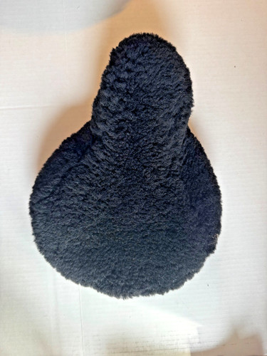 Ultimate Bicycle Fur Saddle Cover Black Cruiser Exercise Comfort Bike Seats