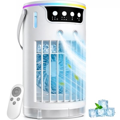 Ylkf Portable Air Conditioners Mini Evaporative Air Cooler 1200Ml Ice Cooling