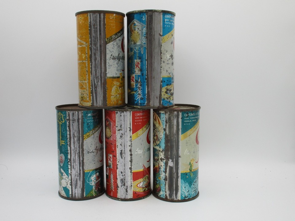 Rainier 11OZ Flat Top Beer Cans | eBay
