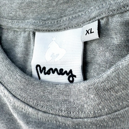 Money T-Shirt Men's UK Size XL Grey Raised Graphic Print Short Sleeve Crew Neck - Picture 8 of 12