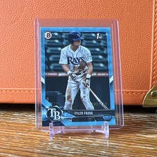 SERIAL NUMBERED ROOKIE SKY BLUE 2018 Bowman Draft Tyler Frank #BD-156 /499 Rays