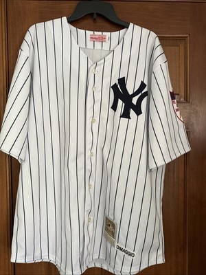New Mens Mitchell & Ness NY Yankees Joe Dimaggio Golden Anniversary Jersey Sz 52