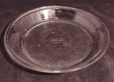 VINTAGE Glasbake Pie Plate Dish Etched Made in USA