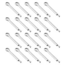100Pcs 4mmx25mm Zinc-Plated Carbon Steel Cotter Pin Split Pin, White