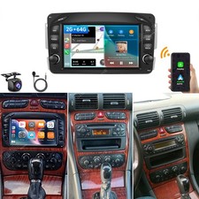 Kam+ F&uuml;r Mercedes C/CLK/G Klasse W203 W209 Vito Autoradio Carplay Android 15 GPS