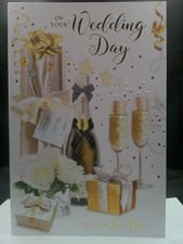 CONGRATULATIONS ON YOUR WEDDING DAY CARD 9"X6"