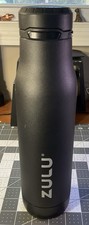 Zulu Atheletic Black Stainless Steel Locking 24oz. BPA-Free Water Bottle