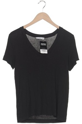 MANGO T-Shirt Damen Shirt Kurzärmliges Oberteil Gr. XS Schwarz #hbd0g58