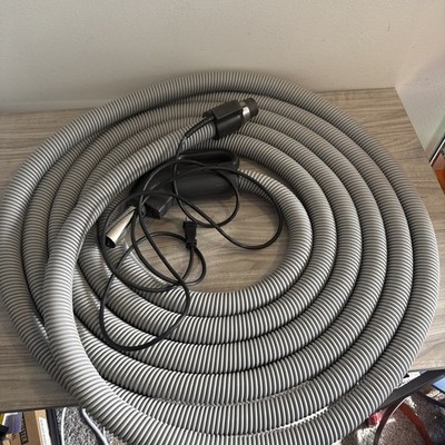 Beam Central Vacuum 30ft High-Volt Hose w/Direct Connect Plug,On-Off Switch