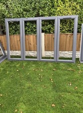 5 x Grey On White UPVC Windows UPVC