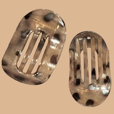 Flat Hair Clip Light Tan Animal Print Hair Claw Clip All Hair Trendy Comfy New