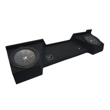 07-13 GMC Sierra Ext Cab Truck Kicker CompR CWR10 Dual 10" Sub Box Final 2 Ohm