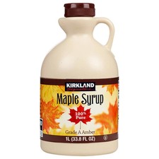 Kirkland Signature 100% puro grado Ambra sciroppo d'acero bottiglia da 1 litro