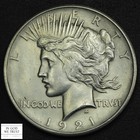 1921 High Relief Peace Silver Dollar $1 (AU+++/UNC Details) - Cleaned — photo 1