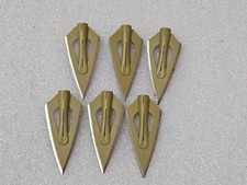 Vintage Lot of 6 Fred Bear Archery Broadheads/ Razorheads