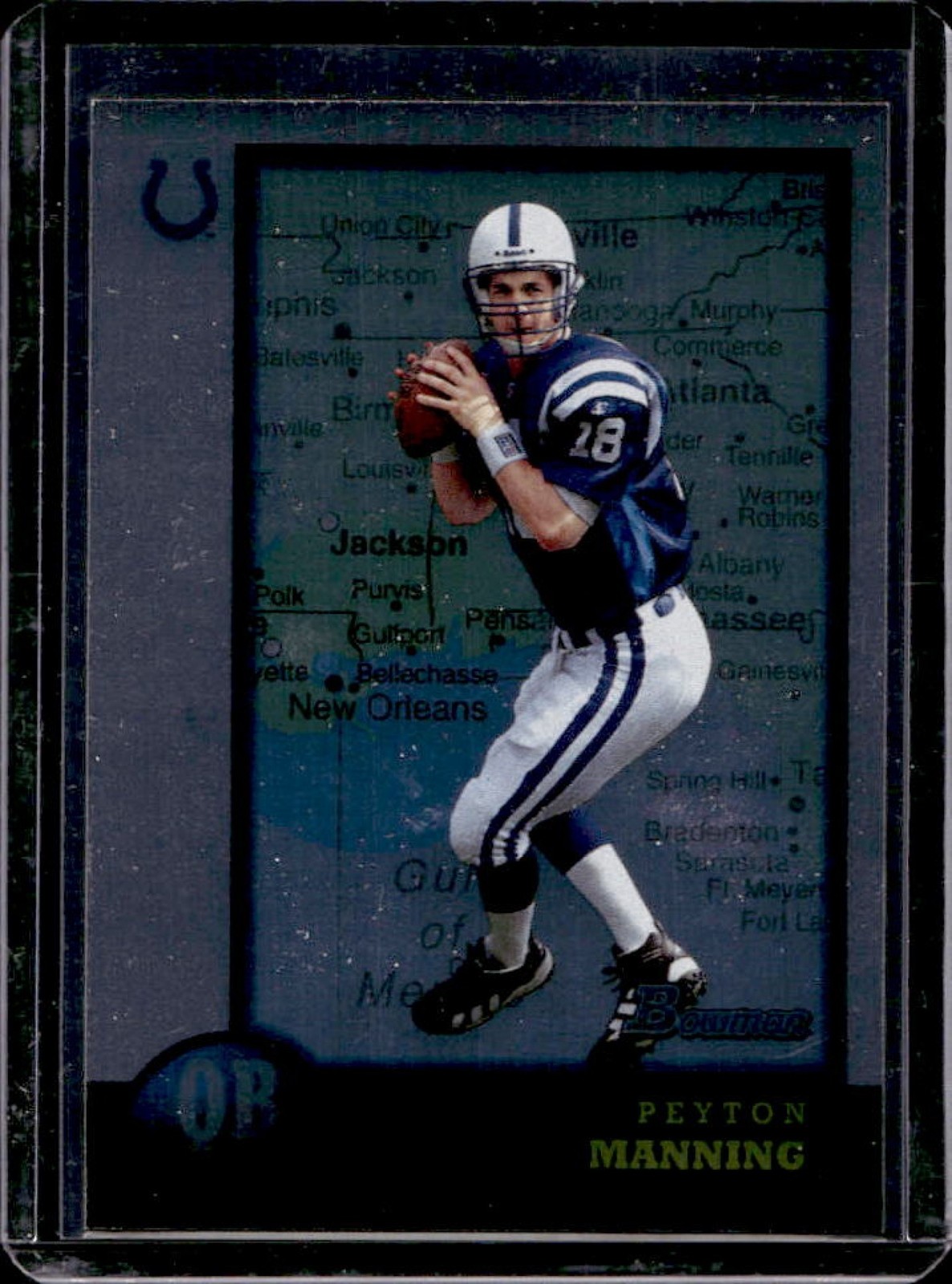 1998 Bowman Peyton Manning Interstate Rookie RC #1 Colts