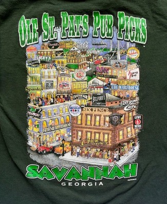 14 PUBS OF AMERICA OLE ST. PAT'S PUB PICKS SAVANNAH GA Men Long Sleeve M T-Shirt