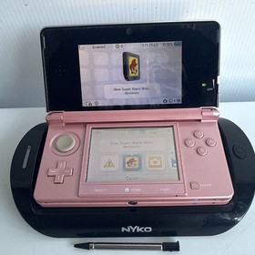 Nintendo 3DS Pearl Pink Handheld System Tested Working No Games No Charger READ