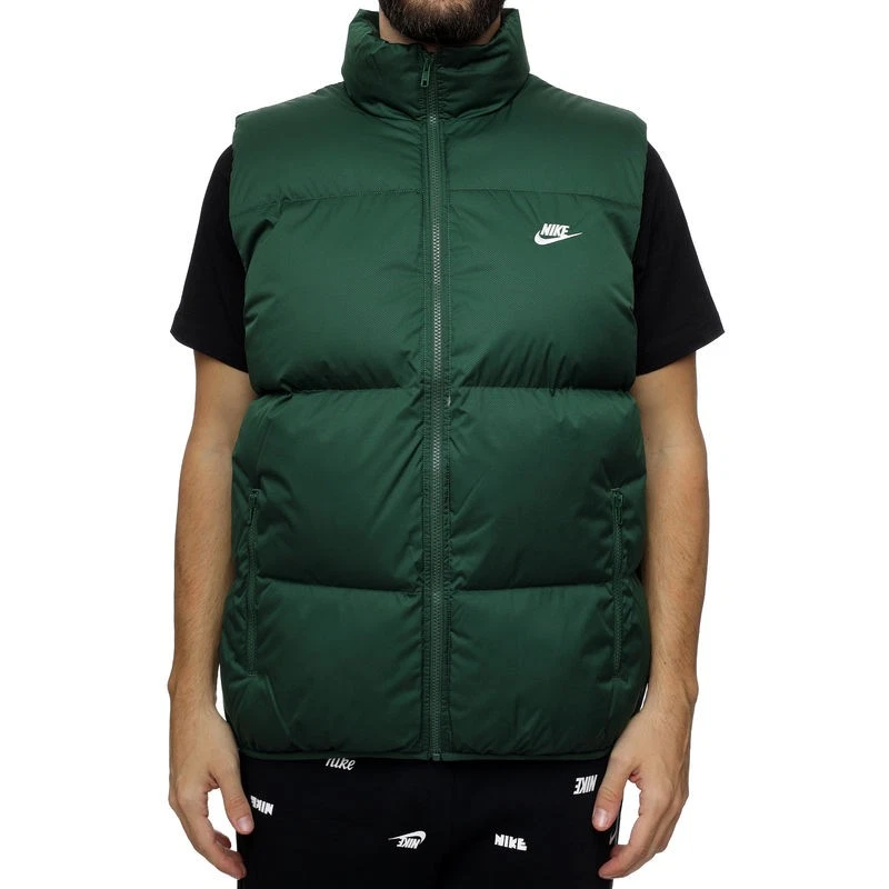 Nike Club Primaloft Puffer Vest Mens Size M Green Insulated Old Money NWT