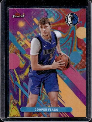 Cooper Flagg 2025-26 Topps Finest #1 Rookie Oil Spill Refactor H